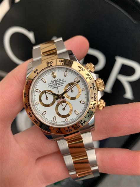 rolex cosmograph daytona stainless steel and yellow gold